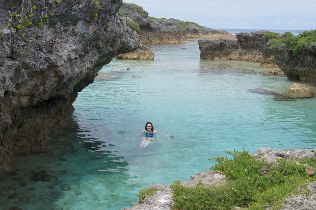 Siena Yates in Niue.